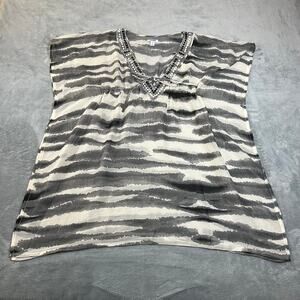 Old Navy Embellished Tie Dye Swim Cover Up Size Medium Vacation Beach Glam Party